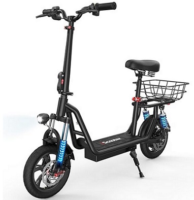 iScooter i12 Electric Scooter with Seat, 500W Motor, 34KM Range & 25KM/H, 12\