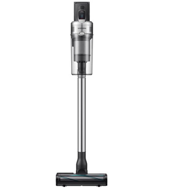 Samsung Jet90 Pro Cordless Stick Vacuum Cleaner and Mop, Max 200 W Suction Power, Up To 60 Minutes Battery Life, With Spinning Sweeper Tool and Standalone Charging Station, VS20R9049T3, Silver
