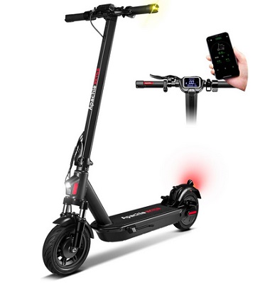 Apachie XTS Adult Electric Scooter, 500W Powerful Motor, 45km Long Range, Quadruple Shock Absorbing Suspension, 10 Inch Wheels, APP Control, Dual Braking System, Bluetooth Connectivity