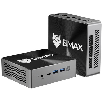 BMAX B8 Power Mini PC Core i9-12900H 14 Cores Max 5.0GHz, 24GB LPDDR5 RAM 1TB SSD, 2*HDMI 2.1 + Type-C 4K@60Hz Triple Screen Display, Support Dynamic HDR, WiFi 6 Bluetooth 5.2, 2*USB 3.2 2*USB 2.0 1*RJ45 1*3.5mm Headset Jack