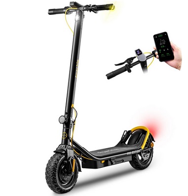 Apachie Pro Edition Adults Electric Scooter, 500W Motor, 10.5 inch Wheels, E-Scooter, 12.5AH Lithium Battery, 3 Speed Modes, 45km Long Range, Dual Braking System, APP Control, Bluetooth