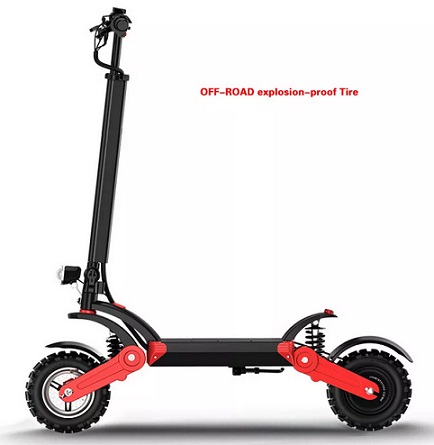 12\'\' Off Road High Speed Folding Electric Scooter 500W 48v10.4Ah Battery