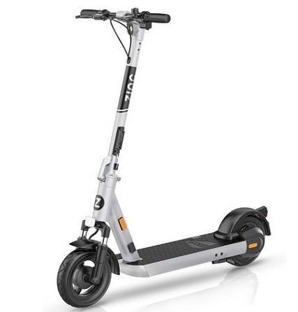 Zinc Velocity + Folding Electric Scooter 500w Motor 36V 13Ah Battery 31 Miles Max Distance Silver