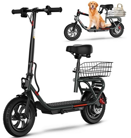TST G2 PLUS (C10) Electric Scooter with Seat for Adult, 20 Miles Range&16 Mph Power by 450W Peak Motor, 12\