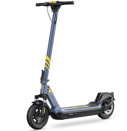 Hurtle HURES72 Folding Electric Scooter - 10” Honeycomb Tires, 25 Miles Range, 19 MPH Max Speed, 500W 36V Brushless Motor Escooter with App Control, E-ABS Front Drum & Rear Disc Brakes, E-Scooter for Adult