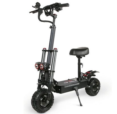 TIFGALOP T88 PLUS Electric Scooter High Power Dual Drive 5600W Motor Up to 50 MPH and 60 Miles Range 11 Inch Tubeless Off Road Tires Electric Scooter for Adults with Detachable Seat
