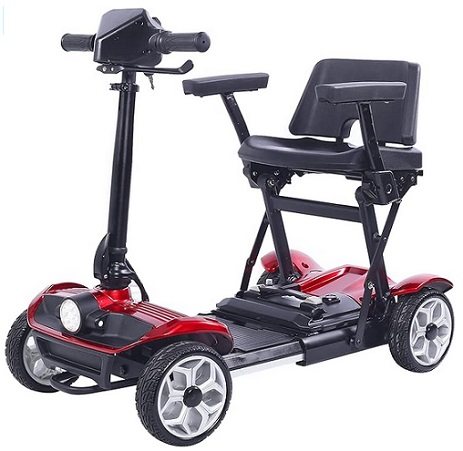Rubicon FX5 - High Performance All Terrain 4 Wheel Foldable Mobility Scooters for Adults and Seniors - Lithium Battery 15 Mile Long Range - 300lbs Capacity (Model1)