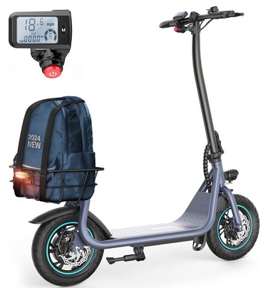 Gyroshoes X2 Electric Scooter for Adults with Basket, 12 Inch 550W Adult Electric Scooters - Max 20 Miles & 18.6MPH Top Speed, Portable Commuting Foldable Electric Scooter for Teens