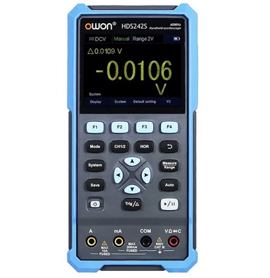 OWON HDS242S 3 in 1 Digital Oscilloscope Multimeter Signal Generator, 40MHz Bandwidth, 250MSa/s Sampling Rate, 20000 Counts