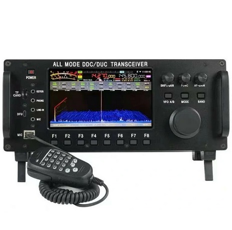 100W 0-750MHz HF+UV Wolf All Mode DDC/DUC Transceiver Radio SDR Transceiver Mobile Radio - Black