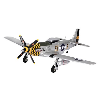 TOP RC HOBBY P-51 Mustang 750mm Wingspan EPO RC Airplane Warbird KIT - Blue