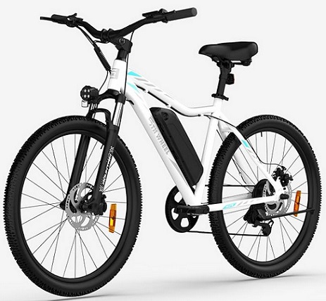 5TH WHEEL EB17 Mate Electric Bike for Adults with 1000W Peak Motor and 468WH Removable Battery Ebike, Color LCD Display Commuting Electric Mountain Bike with 7-Speed and Front Suspension