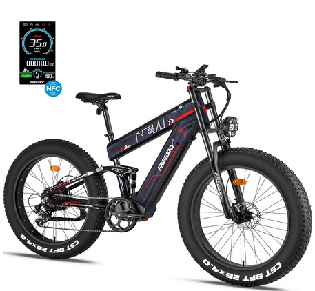 FREESKY Alaska 2024 Upgraded Dual Battery 48V 35AH 2000W Motor 80-155 Miles Long Range Electric Bike for Adults 38MPH+ 26\