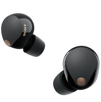 Sony WF-1000XM5 The Best Truly Wireless Bluetooth Noise Canceling Earbuds Headphones with Alexa Built in, Black