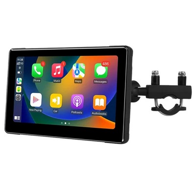 SD7306 7inch 2.5D IPS Motorcycle MP5 Player, Dual Bluetooth Connection, 1024*600 Resolution, IPX7 Waterproof, Support Carplay/ Mirrorlink/ Android Auto/ TF Card