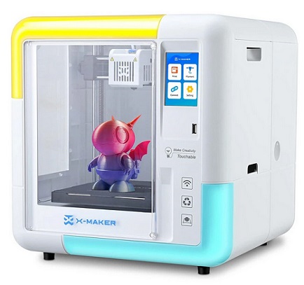 AOSEED X-MAKER Children\'s 3D Printer High Precision 0.1/0.05mm Ultra Silent <50dB Wireless Smart One-Press Printing WiFi USB Safe Enclosed Design